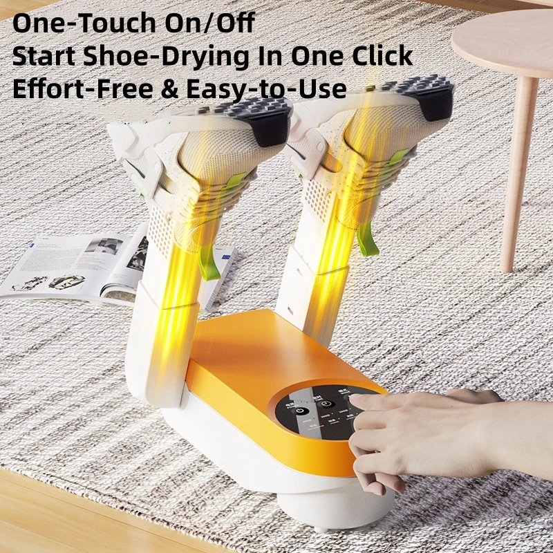 220V Portable Smart Shoe Dryer Quick Drying Deodorizing Sterilizing Electric Folding Footwear Shoes Drying Machine For Household