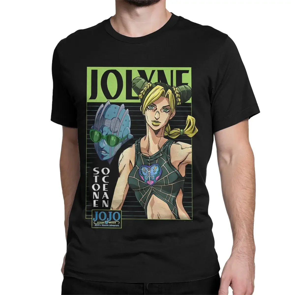 Men Women T-Shirt Jolyne Stone Ocean Japanese Anime Vintage Pure Cotton Tee Shirt JOJOs Bizarre Adventure T Shirts Tops Printed