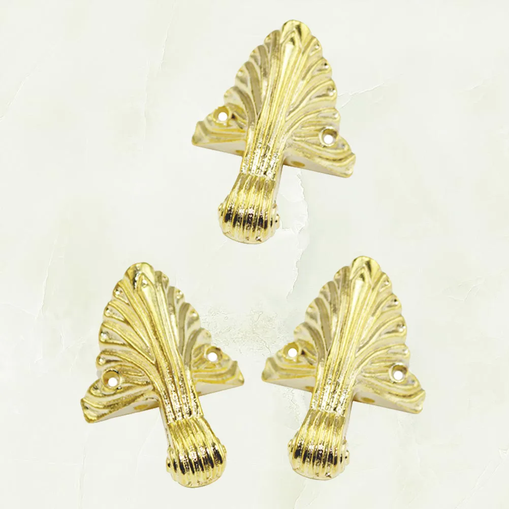 Furniture Foot Pads Zinc Alloy Golden Color Sturdy Sofa Support Legs Replacement Furniture Legs for Tables Chairs Couches