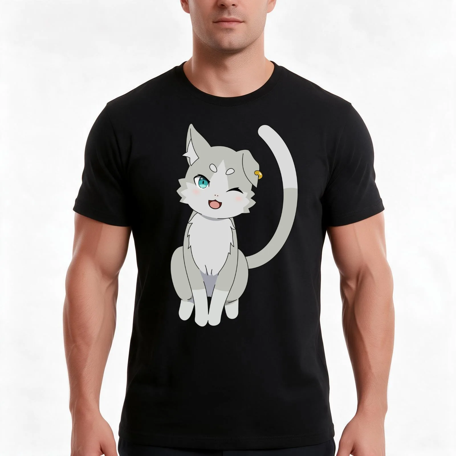 Re:Zero - Pack Sitting T-Shirt, Summer Casual Cotton Tee, Oversized Streetwear Tops, Vintage Graphic Print, Unisex Men Women