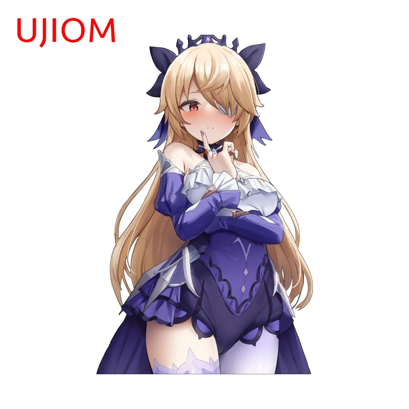 UJIOM Genshin Impact Sexy Fischl Wall Sticker Trendy Personality Unique Scratch Proof Decal High Quality Adhesive Wallpaper
