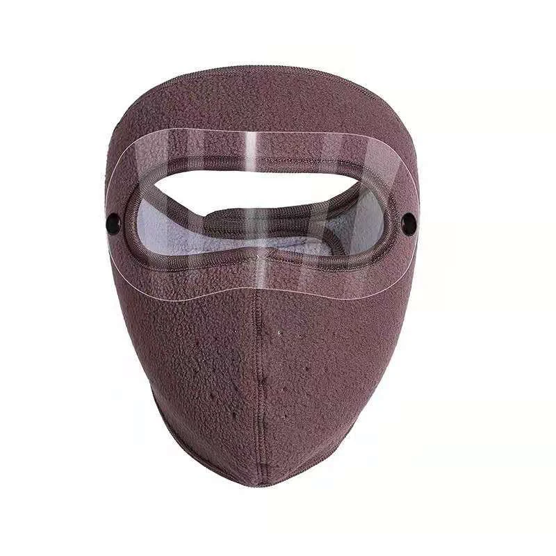 Winter In Autumn  Mask and Warm Goggles Cold Riding Ear Protection Double Layer Fleece Riding Warm Mask  Moto Face Shield