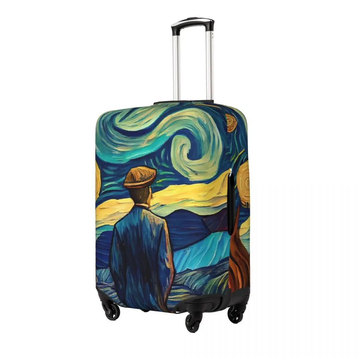 Inspired By Vincent Van Gogh Print Luggage Protective Dust Covers Elastic Waterproof 18-32inch Suitcase Cover