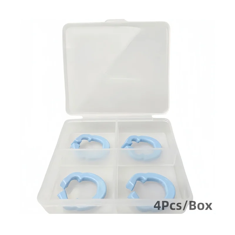 JUMTOP 4Pcs Dental Resin Clamping Ring Separator Sectional Contoured Metal Matrices Holder Matrix Fixed Clamp