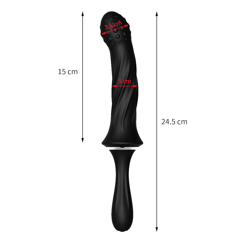 Handheld Dildo Vibrator Powerful G-spot Stimulator Butt Plug Clitoral Massager Vibrating Anal Plug Adult Sex Toys for Couple view 6