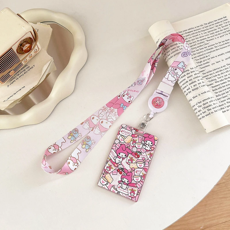 Sanrios anime Photocard Holder Anime Pochacco Purindog Idol Card Holder Cute Kpop cartoon Photo Sleeves Pendant Keychain gifts