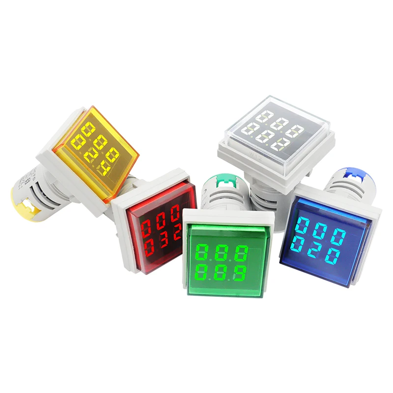 Digital Display 22mm LED Square Mini Counter Meter 0-999999 AC 220V 380V AD101-22CTS