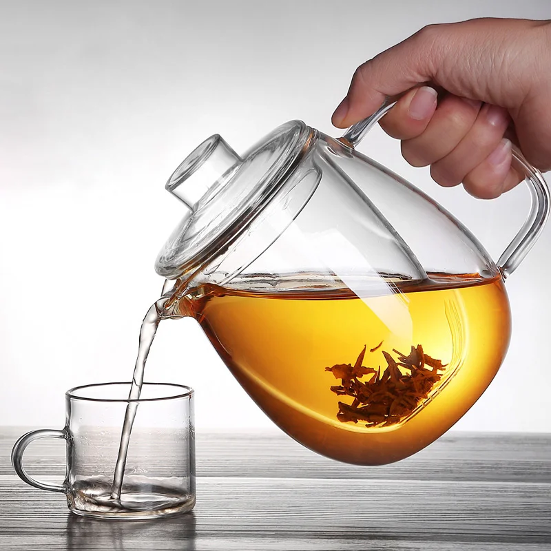 450ml 650ML Penguin Shape Glass Teapot with Infuser Chinese Tea Ceremony Tea Kettle Kung Fu Tea set Tea Maker