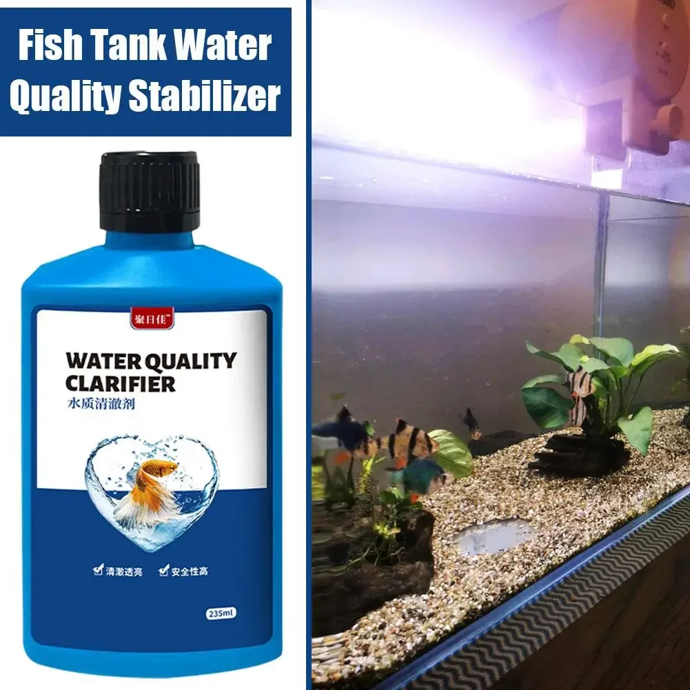 235ml Water Quality Stabilizer Water Purification Algae Removal Impurity Remove Accessories Care Liquid Residue Particulate