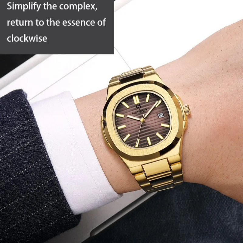 Fashion Men's Quartz Wristwatch Luminous Waterproof Durable Casual Business Male Watch For Daily Wear Outdoor Sports Boy Gifts