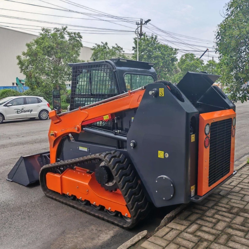 Multi Attachments Compact Track Loader Front Mini Skid Steer Loader Skid Loaders for Demolition Site Cleaning Work