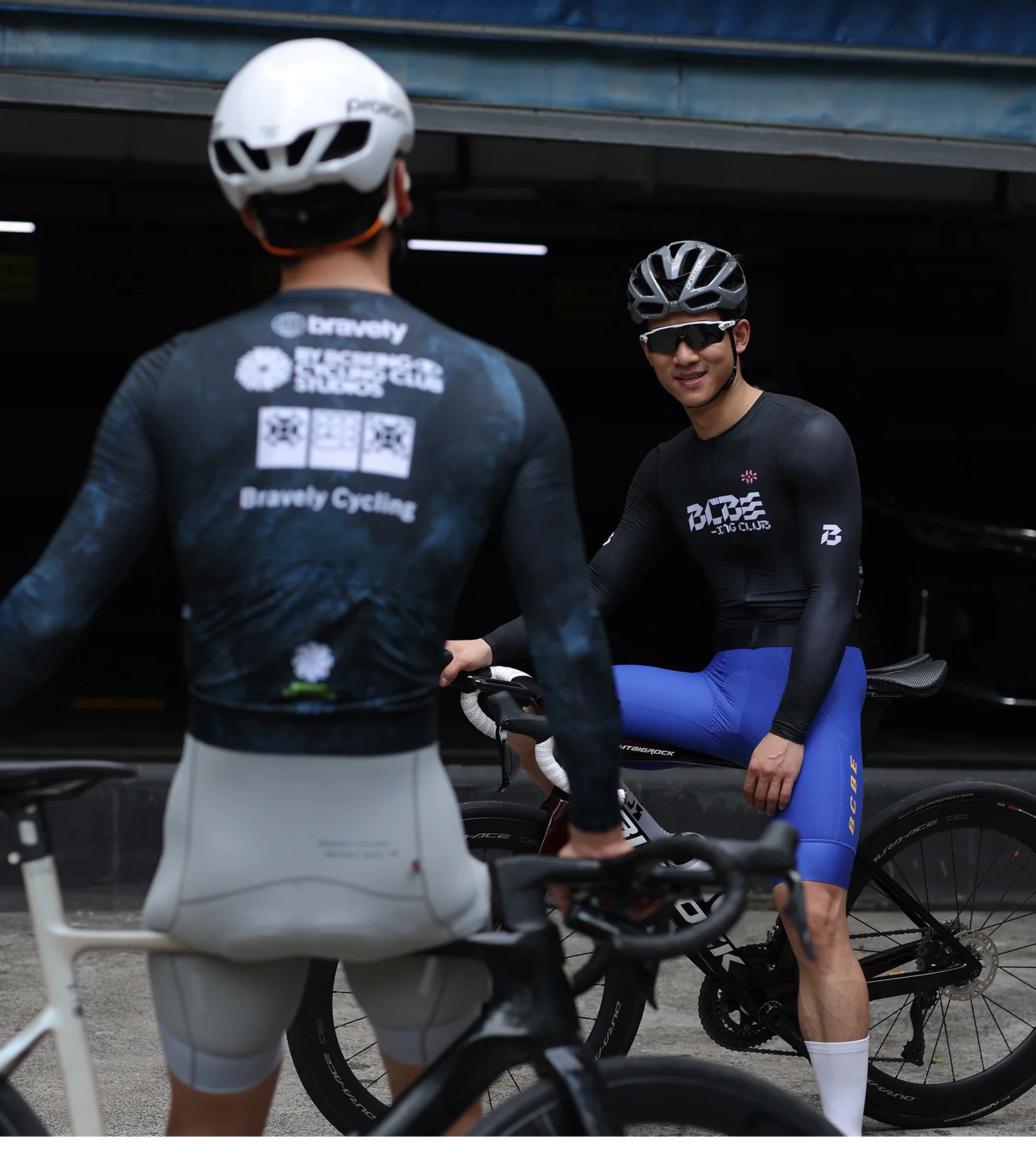 BCBE-ING Leichtgewichtige Langarm-Radtrikots, Rennpassform, schnelltrocknend, atmungsaktives Gewebe, Fahrradbekleidung, UPF50+ Maillot Ciclismo – Detail 13