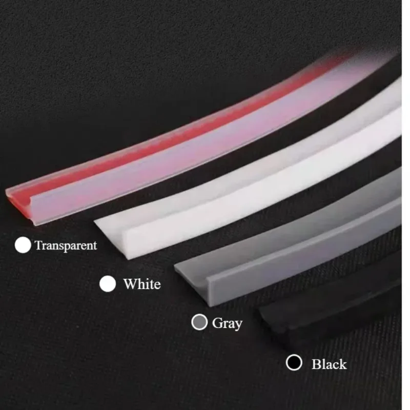 Küche Silikon Wasser Halte Streifen Selbst-klebe Dichtung Halte Streifen Trennung Dusche Wasser Stopper Streifen Werkzeug 1/2/3/4/5m