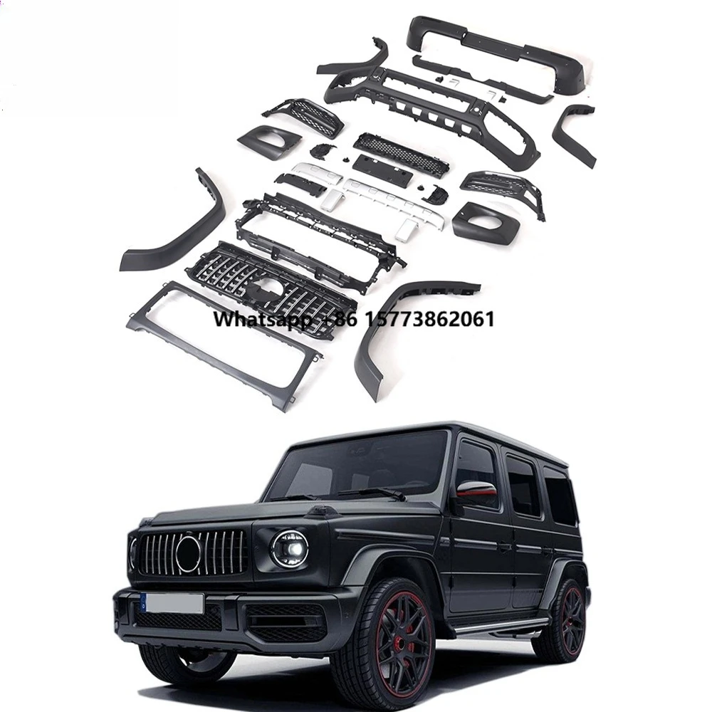 

W464 G500 550 to G63 Body Kit Front Rear Bumper Grille Over Fenders G Class W464 G500 550 G63 2019y~ Facelift Upgrade Set
