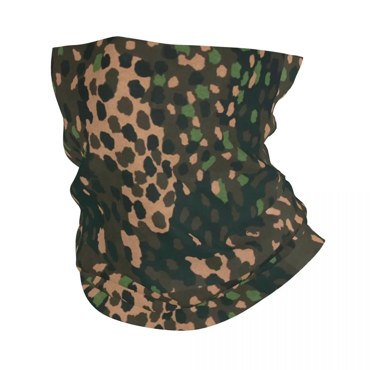 Pea Dot Camo Bandana Neck Gaiter Printed Multicam Military Mask Scarf Multi-use Balaclava Running for Men Women Adult Washable