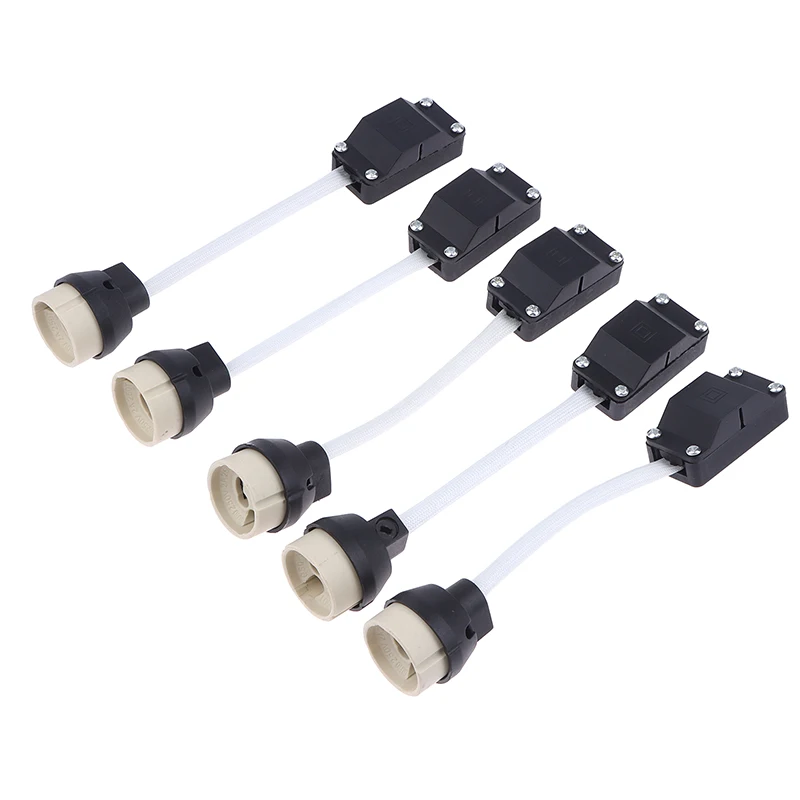 **5Pcs GU10 Lamp Holder With Terminal Box Socket 2A 250V Ceramic Lamp Bases Connector For LED Light Halogen Bulbs Downlights