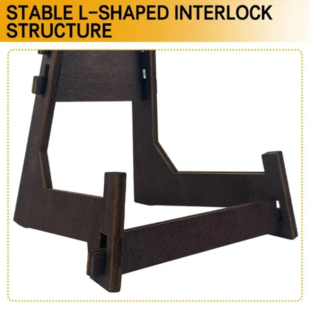 4.5/6/8 بوصة حامل عرض فني مضاد للانزلاق إطار صورة عتيق حامل خشبي متعدد الأغراض حامل عرض الكتب لوحة