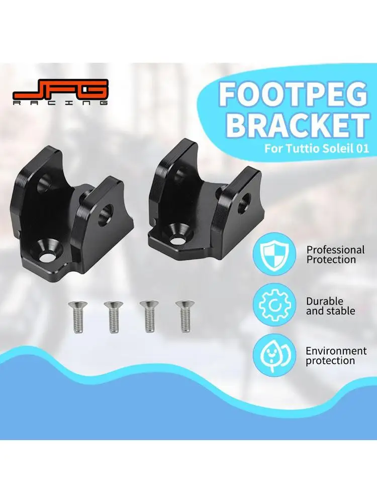 AliExpress JFGRACING For Tuttio Soleil 01 Foot Pegs Bracket Holder Electric Dirt Bike Motorcycles Accessories Off-Road CNC Pedal Stand Moto Ebike