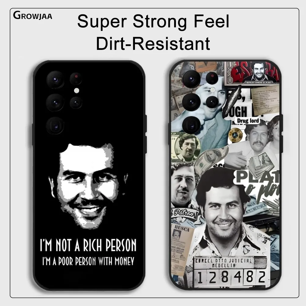 

Pablo E-Escobar C-Colombia Phone Case for Samsung Galaxy S24 Ultra S22 S23 Ultra S21 S20 5G Protective Silicone TPU Funda