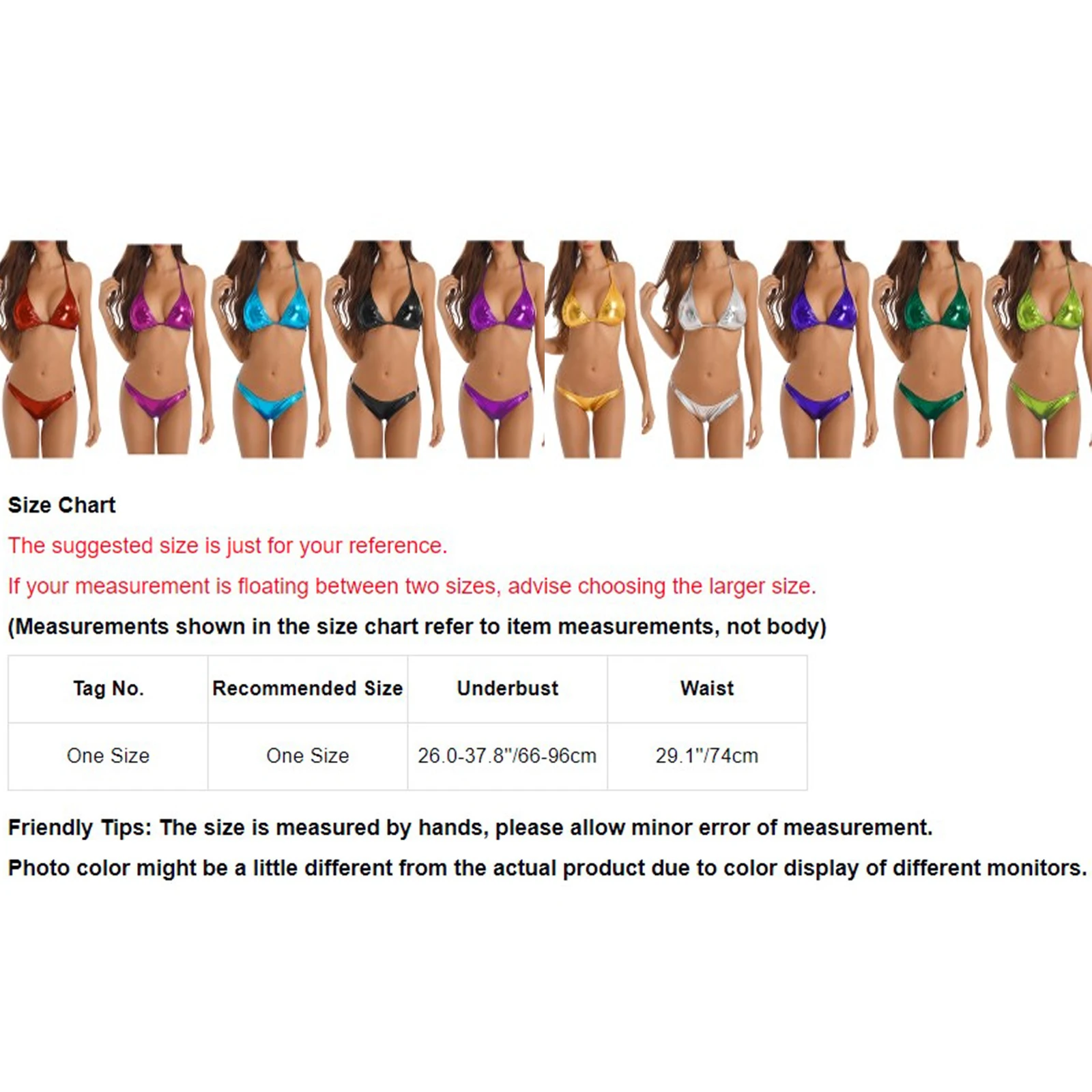 Women's Shiny Bikini Set Sexy Two-Piece Swimsuit Triangle Bra Top Bathing Briefs Bikini Thong Brazilian Bikini Sexy Swimwear