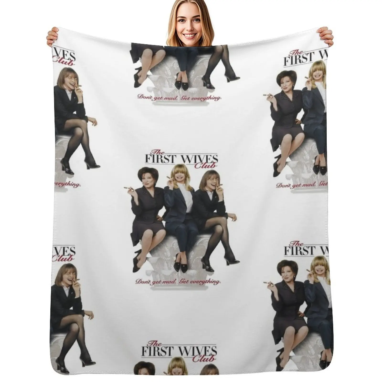 

First Wives Club (1996) movie poster - Goldie Hawn, Bette Midler, Diane Keaton Throw Blanket Nap Blankets