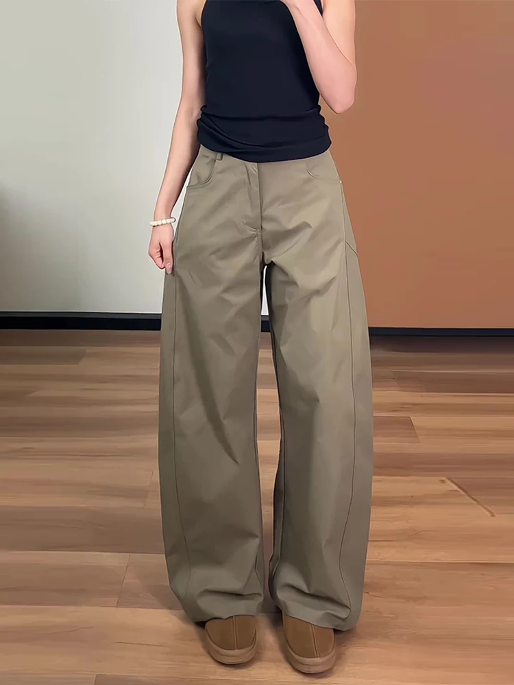 

Military een American Sle Curved Knife Pants Men's Summer High Sensation Banana Scythe Jeans Wide Leg Workwear Flared Denim