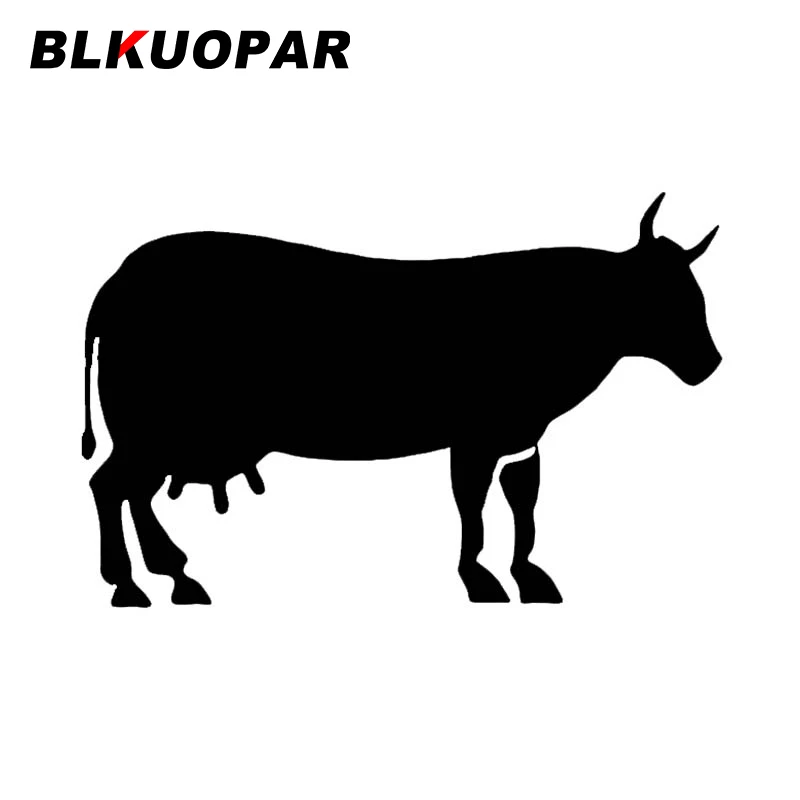 BLKUOPAR Cattle Car Sticker Creative Scratch-Proof Decal Funny Personality Refrigerator Air Conditioner Decoration Car Good