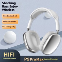 NEW Pro Max Air Wireless Bluetooth Headphones Noise Cancelling Earphones Mic Pods Over Ear Sports Gaming Headset For Apple