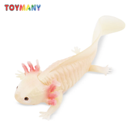 Toymany Simulation Axolotl Salamander Reptile Animal Model Toy Mini Figures Dolls Action Figurines Toys Children Gift