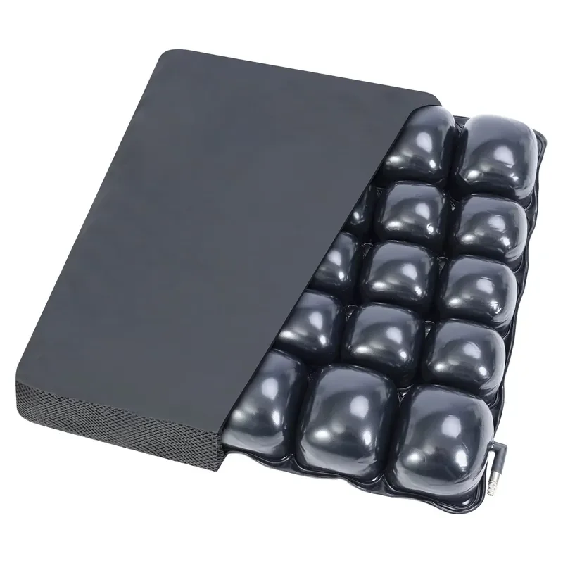 18x18 Inch Inflatable Anti Bedsore Cushion for Elderly Wheelchair Users Office Workers Drivers Comfortable Seat Pad Support