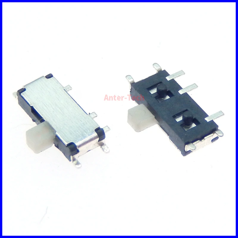 20PCS 7 Pin Mini Slide Switch On-OFF 2Position Micro Slide Toggle Switch 1P2T H=1.5MM Miniature Horizontal Slide Switch SMD