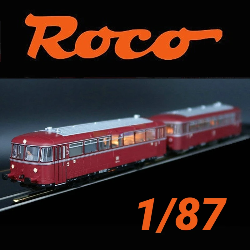 

Train Model Europe ROCO HO 1/87 52635 VT/VS Intercity Train Digital Sound Effect German DB Four Rail Car with Lights Hot Weels