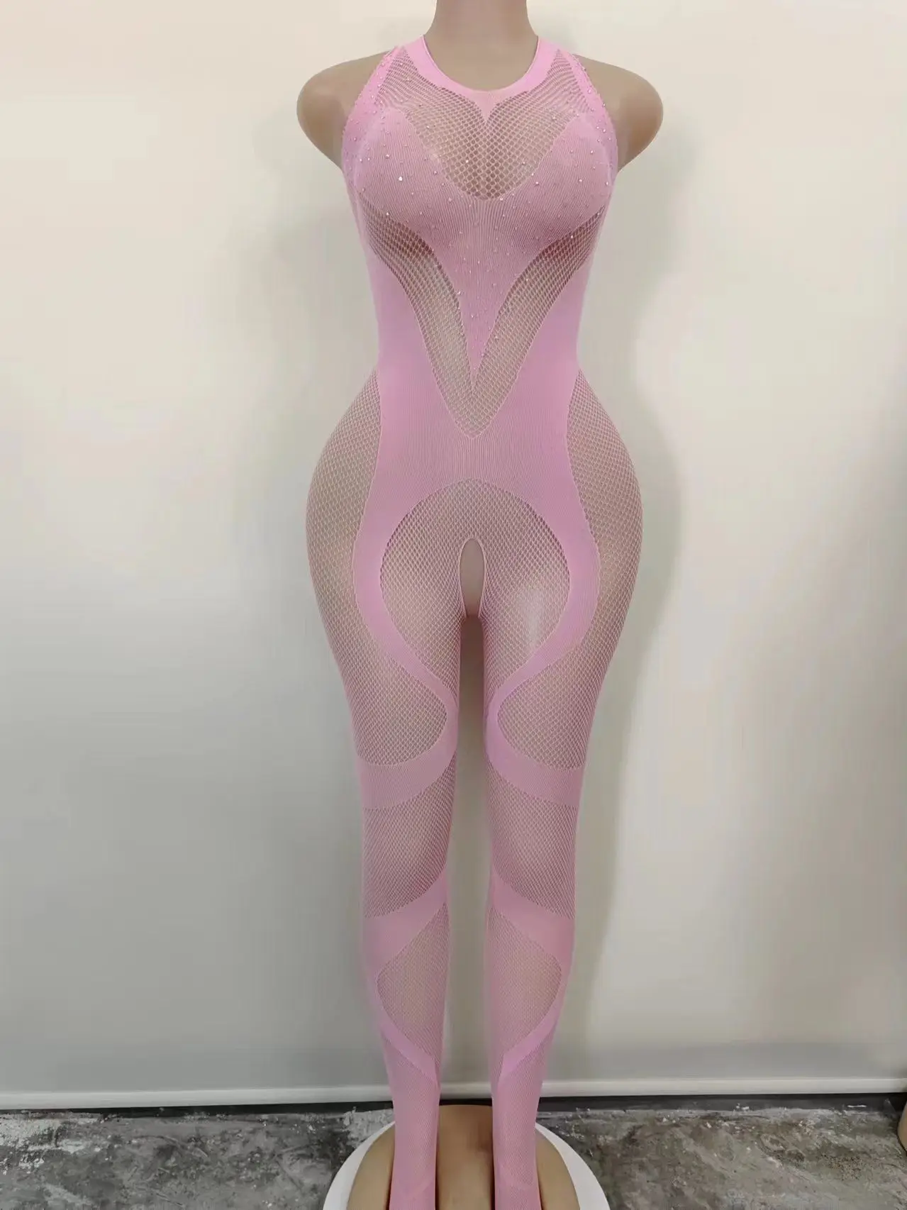 

Sexy Open Crotch BodyStocking Erotic Lingerie Rave Bodysuit Exotic Pole Dance Wear Nightclub Fetish Stripper Performance Outfits