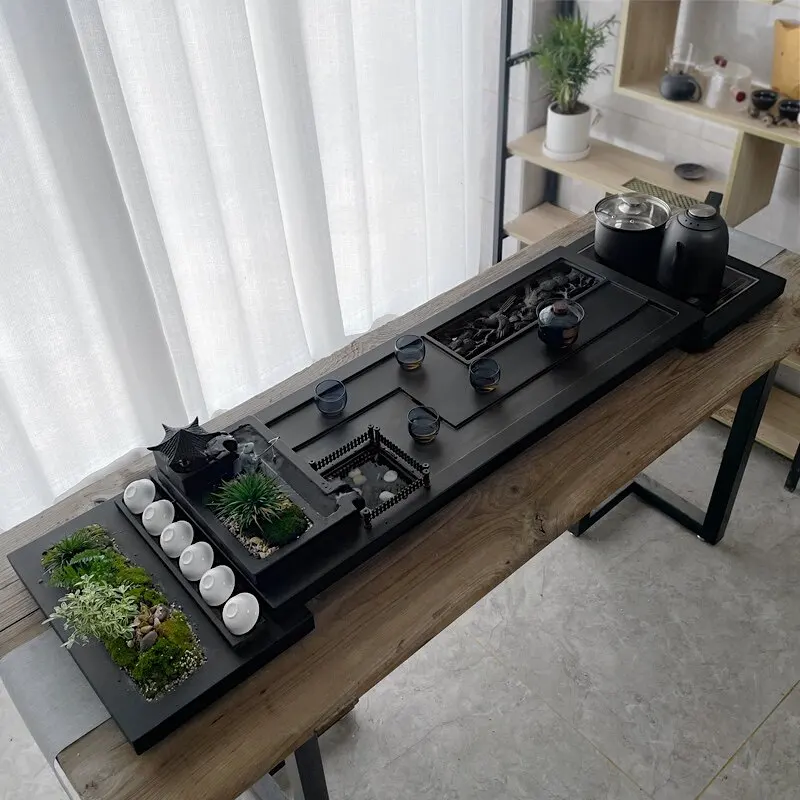 Luxury Stone Tea Tray Office Valet Nordic Kitchen Long Tableware Living Room Tea Tray Hospitality Bandejas Home Decorationgs
