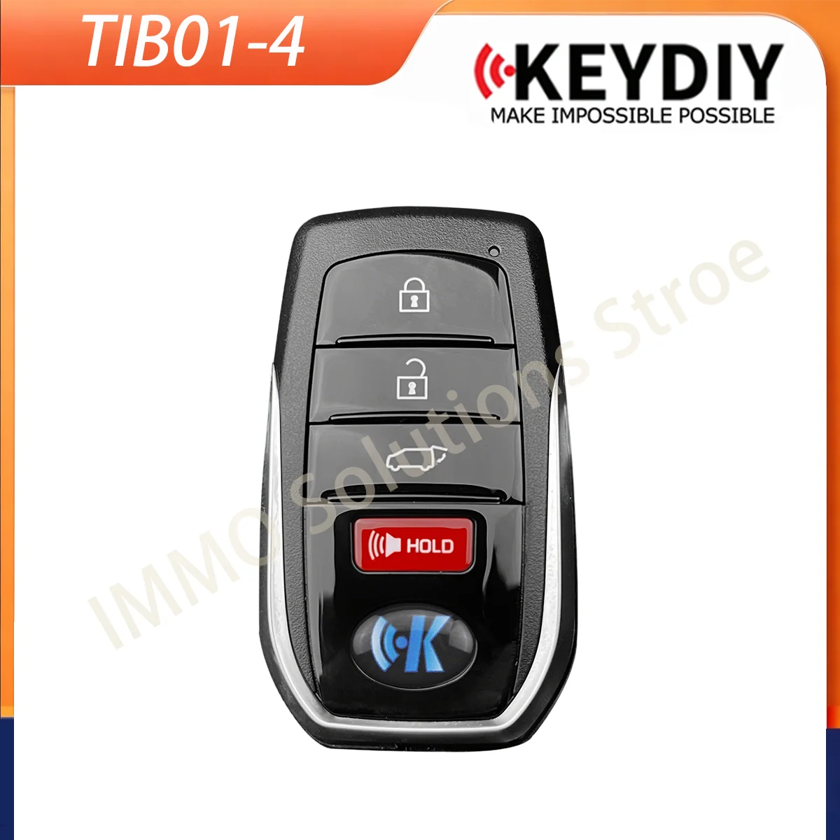 KEYDIY TIB01-4 Smart Remote Key with 4D 8A Chip for Toyota Lexus Type