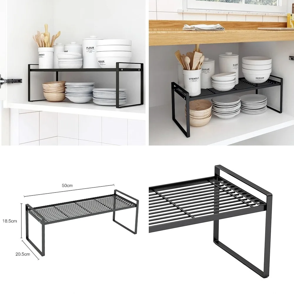 

Stainless Steel Over Sink Dish Drying Rack, Kitchen Cabinet Plate Bowl Drainer Holder Storage Organizer