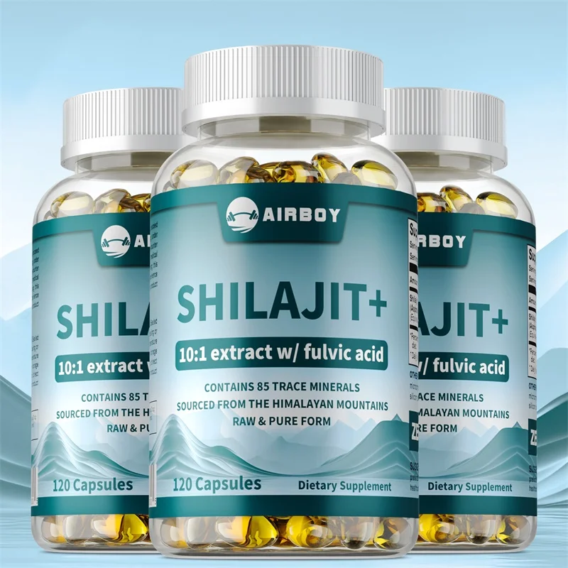 

Shilajit Capsules - High Purity Mineral Supplement Pure Shilajit with 85+ Trace Minerals Enhance Men Performance,Natural Energy