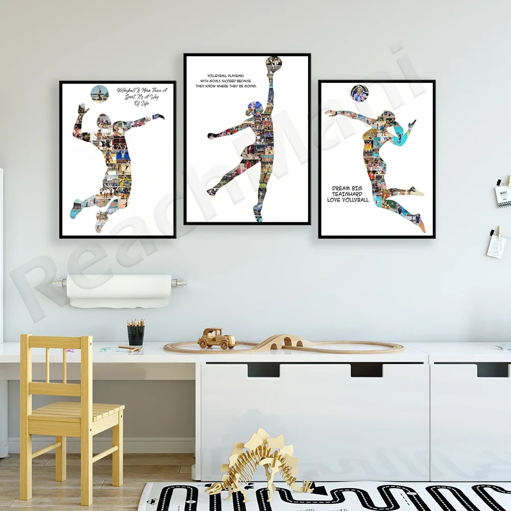 هدية الكرة الطائرة، شعار الكرة الطائرة القابل للطباعة، زخرفة الكرة الطائرة، هدية مدرب الكرة الطائرة. ملصق عشاق الرياضة #2