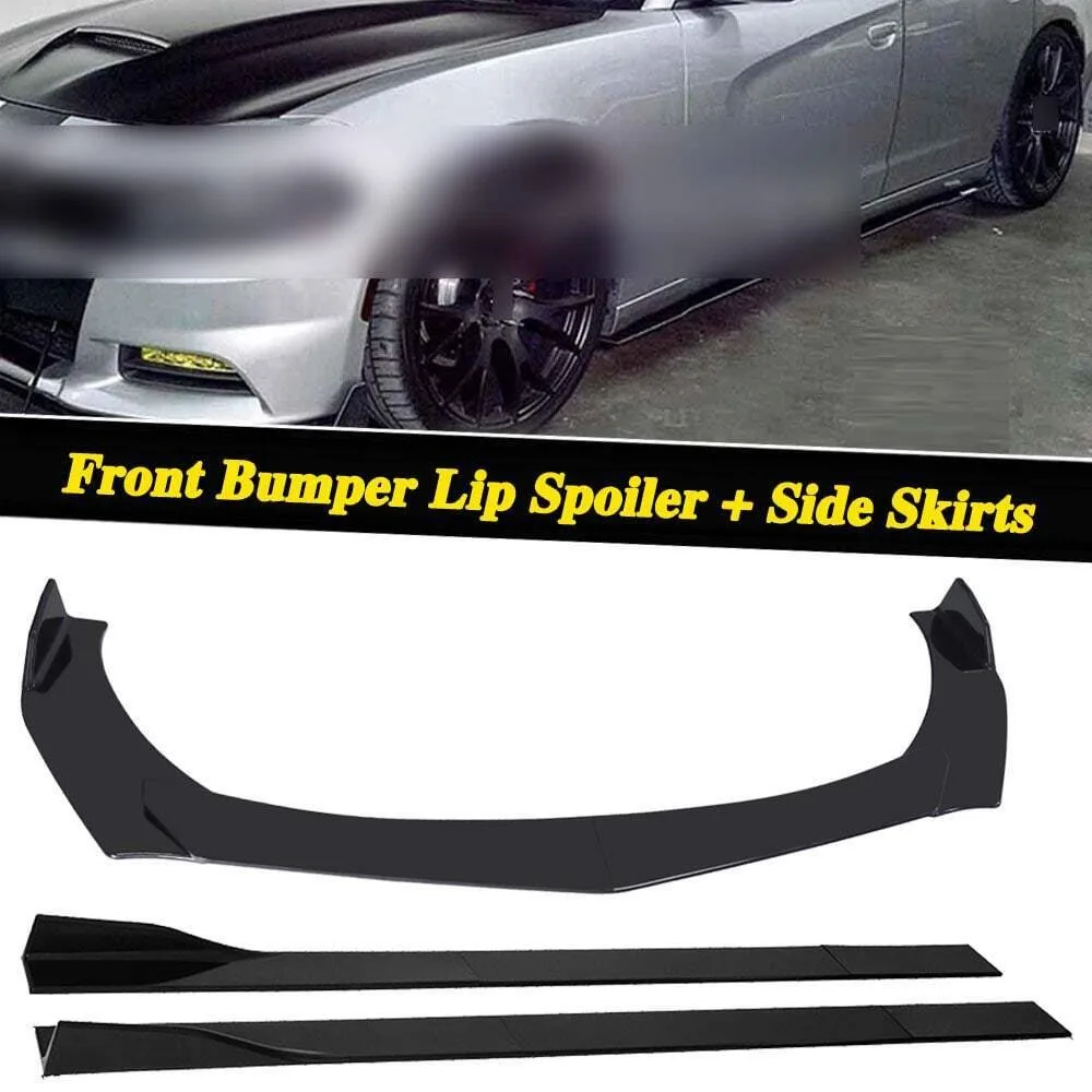 

For Lexus IS250 IS350 Glossy Black Style Front Lip Bumper Splitter & Side Skirts United States