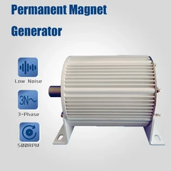 Generator AC Alternators 10KW 20KW 24V 48V 220V 380V Gearless Permanent Magnet Low RPM For Wind And Water Turbine Diesel Engine