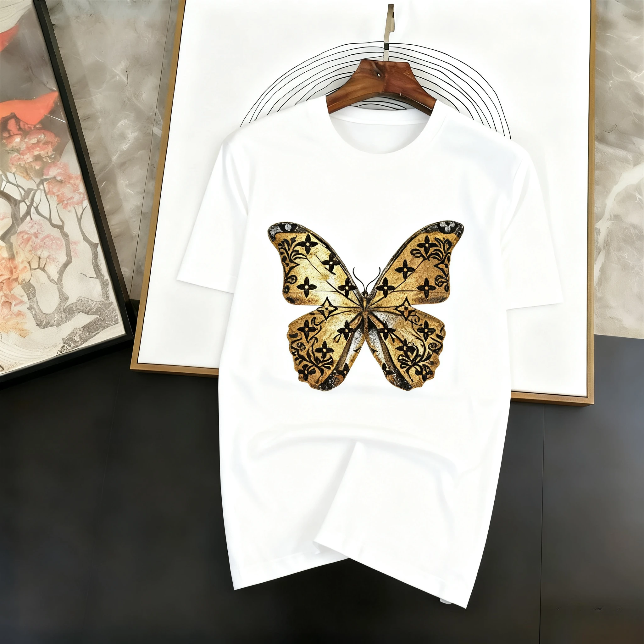 

Cartoon Luxury Printed Men's and Women's T-shirts Plus Size Casual Short Sleeve Y2k Fashion Brand Harajuku Women's Top T-shirts