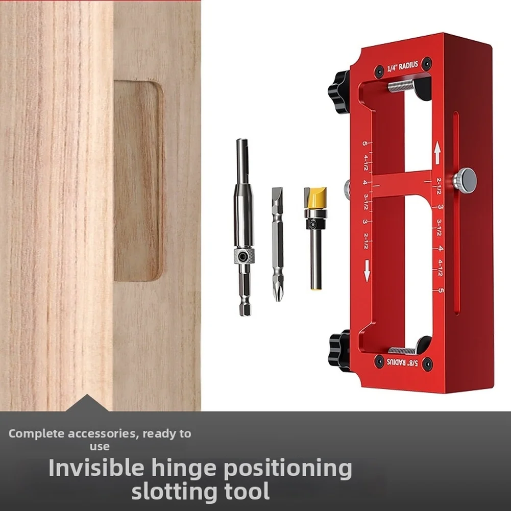 

2 In 1 Hinge Drilling Fixture Combination Door Frame Stable Locator Woodworking Installation Screws DIY Auxiliary Tools