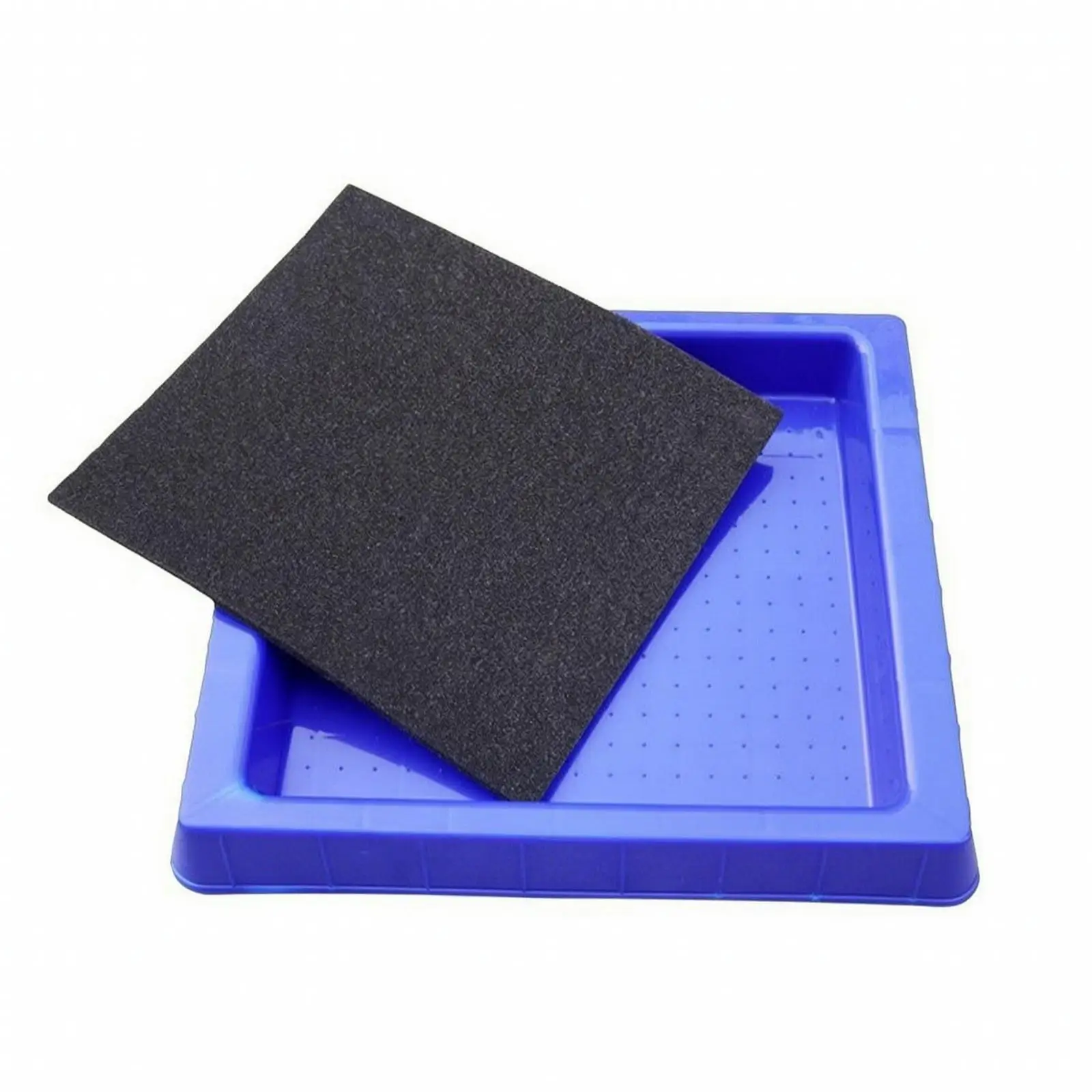Biosecurity Disinfection Footbath Basin with Absorbent Sponge for Pet Hospital Entryway Shoe Container
