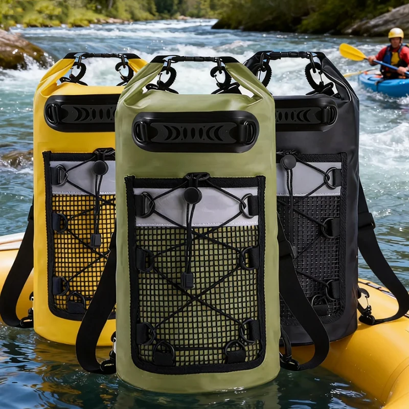 

Swimming PVC Pack Dry Bag Backpack for Women Men 10L/20L/30L Waterproof Shoulder Trekking Drifting Rafting Surfing Boating Bag