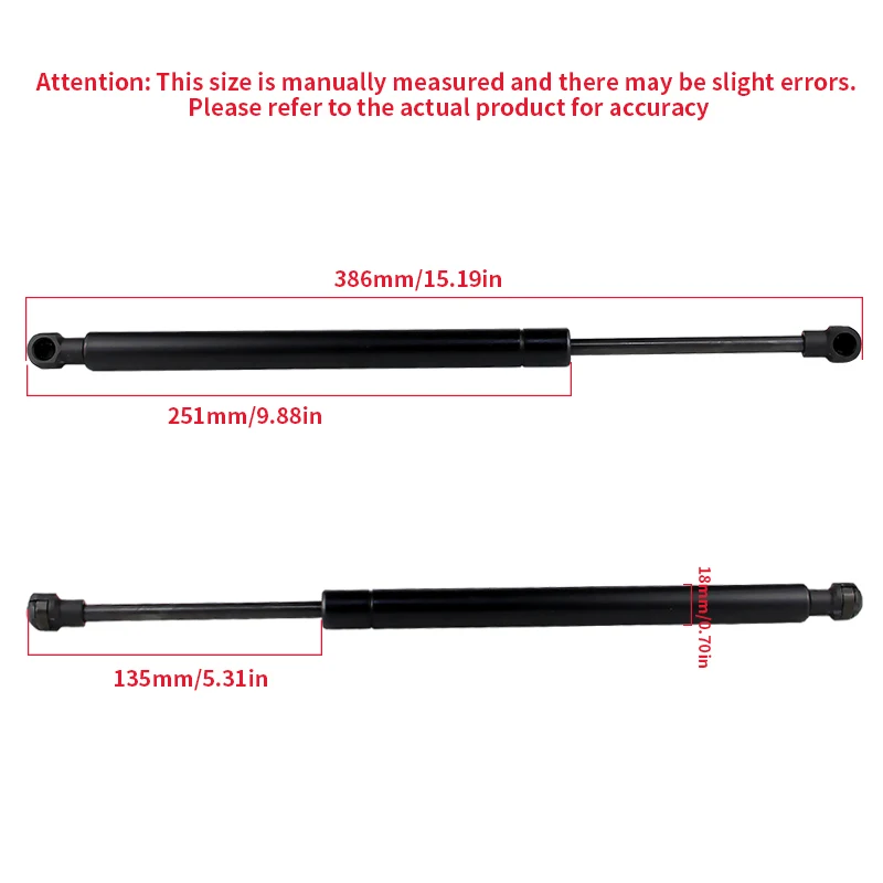 2PCS For BMW 328i Base Sedan E90 2007-2011 2008 2009 Rear Tailgate Trunk Boot Gas Struts Support OEM#:51247060623,5124706062307