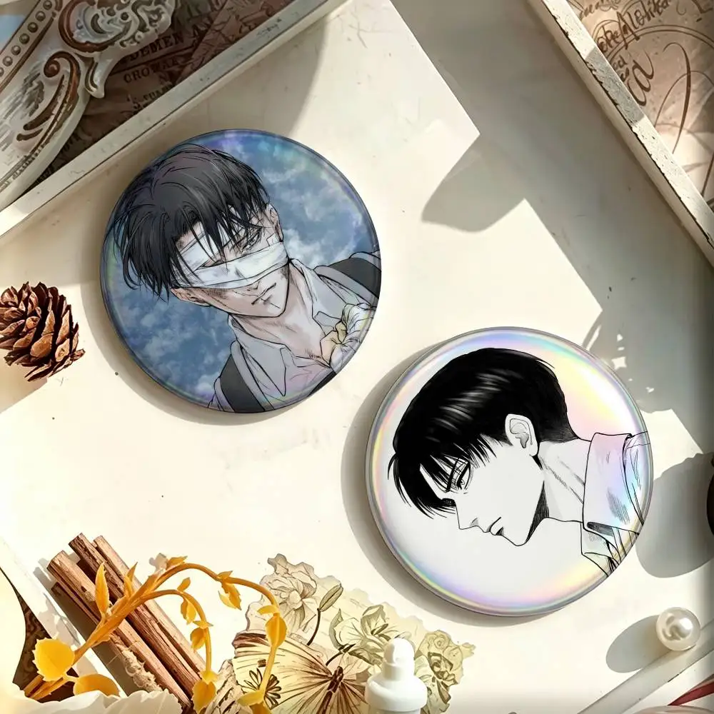 Attack on Titan Levi Ackerman 25mm 32mm 44mm 58mm Anime Badges Brooches DIY Pins Decorations Birthday Gifts
