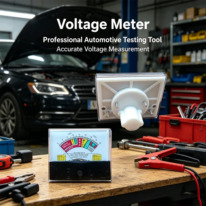 

090E Battery Current Meter Mechanical Pointer Type Ampere Panel Voltme