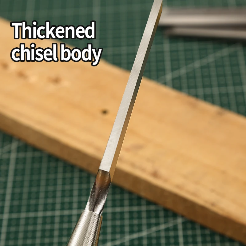 Professioneller Holzmeißel 6-38mm Stahl für Holzbearbeitung Flachmeißel DIY Holzbearbeitung Ergonomische Holzschnitzwerkzeuge – Detail 5