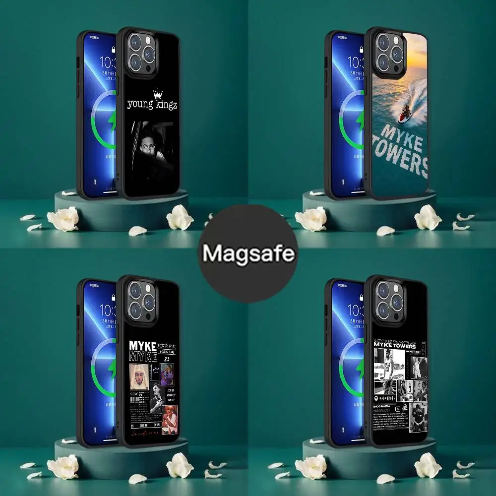 

M-Myke T-Towers 2025 Phone Case For iPhone 17,16,15,14,13,12,11,Pro,Max,Plus,Mini,SE4,E Magnetic Magsafe Wireless Charging