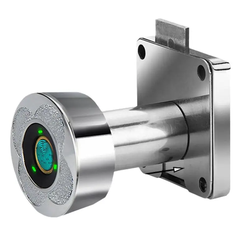 

ABZZ-138-32 Биометрический дверной замок с отпечатком пальца, без сверления, низкое энергопотребление, с трехцветной подсветкой, для офиса, серебристый